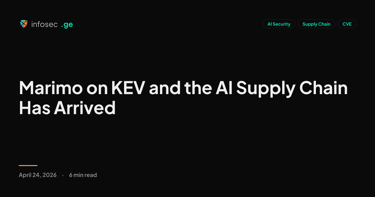 Marimo on KEV and the AI Supply Chain Has Arrived | Infosec.ge